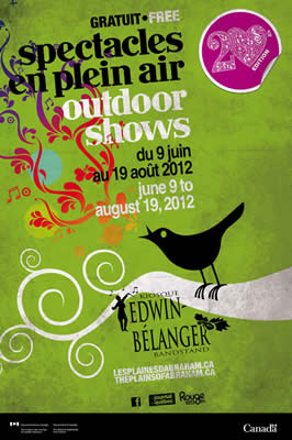 Poster, Outdoor shows, Kiosque Edwin-Bélanger, green