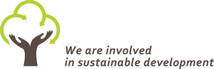 Logo, We are involved in sustainable development