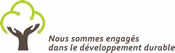 Logo, Nous sommes engagés dans le développement durable