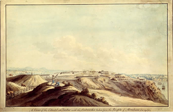 Vue de la citadelle temporaire