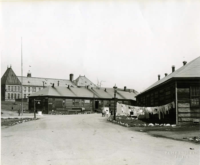 The military barracks